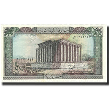 Banknote, Lebanon, 50 Livres, 1965, 1965, KM:65a, UNC(64)