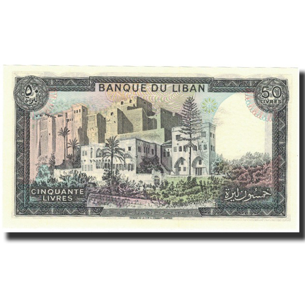 Banknote, Lebanon, 50 Livres, 1965, 1965, KM:65a, UNC(64)