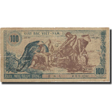 Banknot, Wietnam, 100 D<ox>ng, Undated (1947), Undated, KM:12a, VF(20-25)