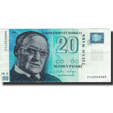 Banknote, Finland, 20 Markkaa, 1993, 1993, KM:123, AU(50-53)