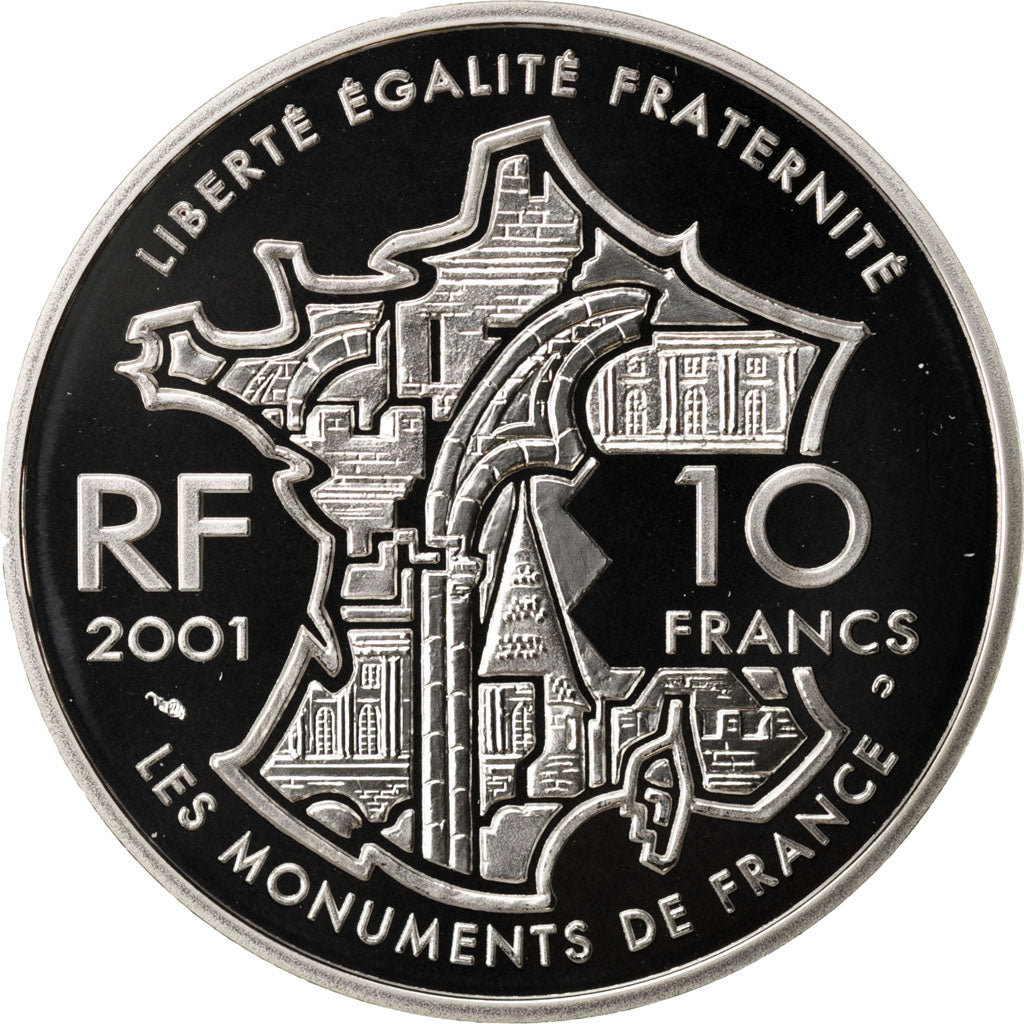 FRANCE, 10 Francs, 2001, MS(65-70), Silver, 22.20