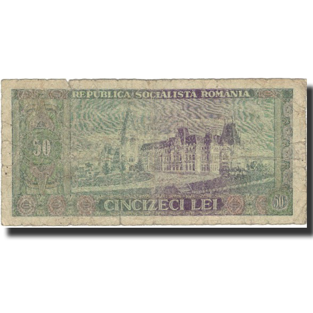 Biljet, Roemenië, 50 Lei, 1966, 1966, KM:96a, B