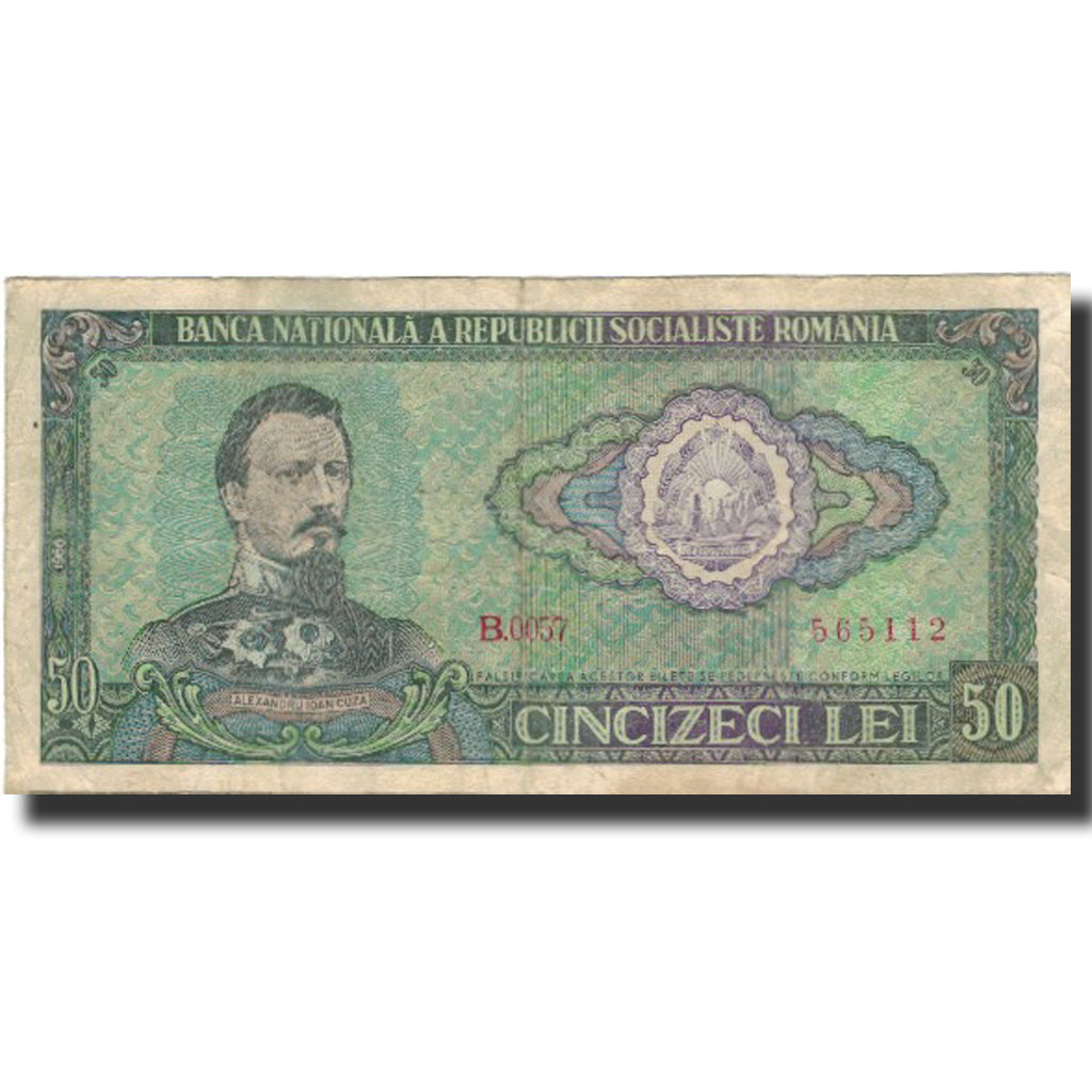 Banconote, Romania, 50 Lei, 1966, 1966, KM:96a, MB
