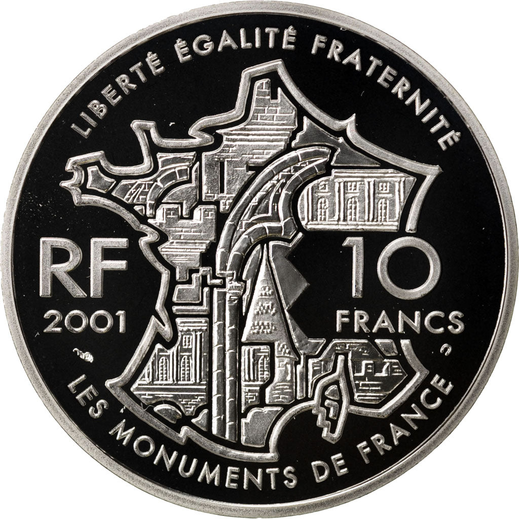 FRANCE, 10 Francs, 2001, MS(65-70), Silver, 22.20