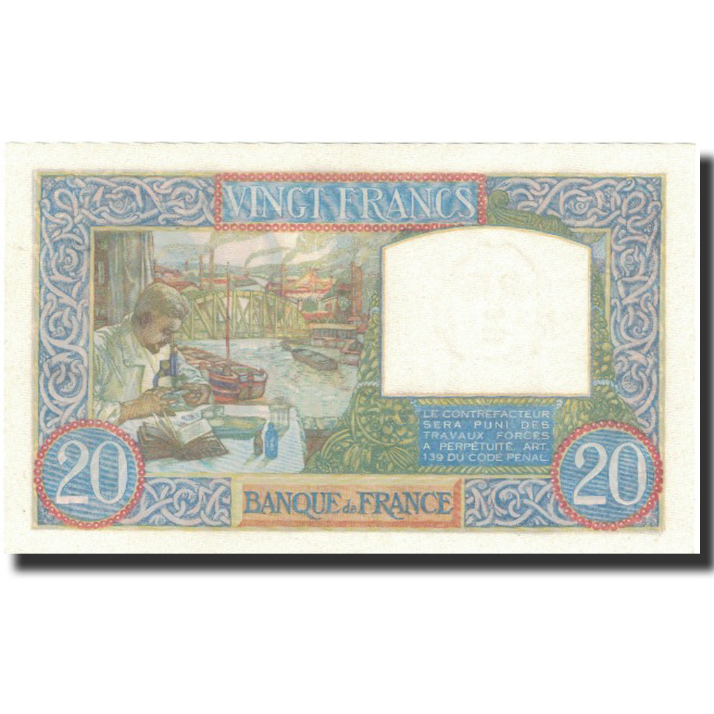 Frankrijk, 20 Francs, Science et Travail, 1941, 1941-07-17, NIEUW