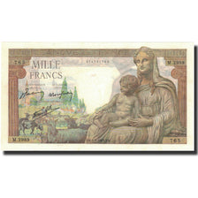 Francia, 1000 Francs, Déesse Déméter, 1943, 1943-01-07, SPL+, Fayette:40.15