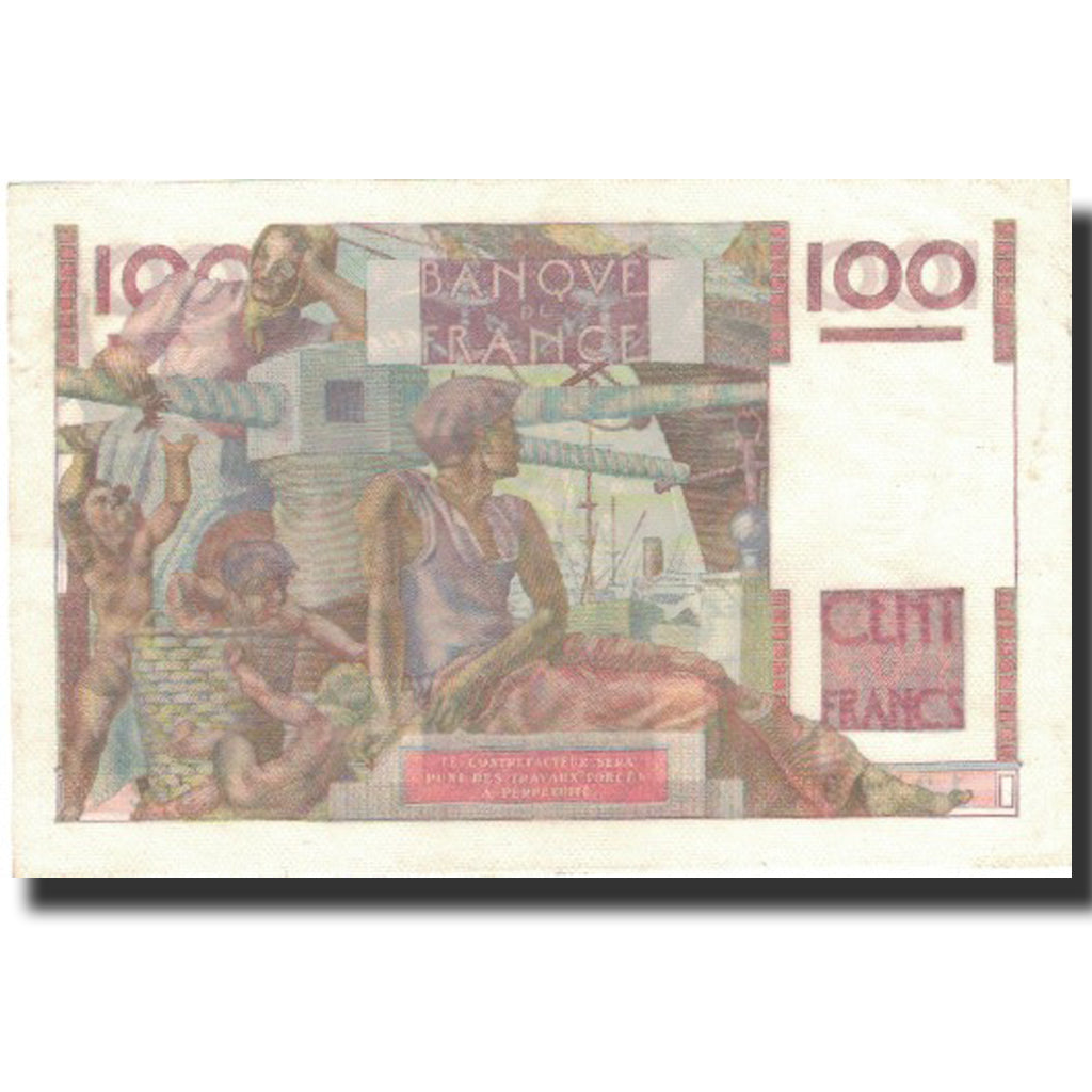 Frankreich, 100 Francs, Jeune Paysan, 1953, 1953-10-01, UNZ-, Fayette:28.39