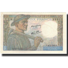 Francja, 10 Francs, Mineur, 1946, 1946-09-26, UNC(60-62), Fayette:8.15, KM:99e