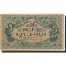 Banknote, Ukraine, 50 Karbovantsiv, Undated (1918), KM:6a, EF(40-45)