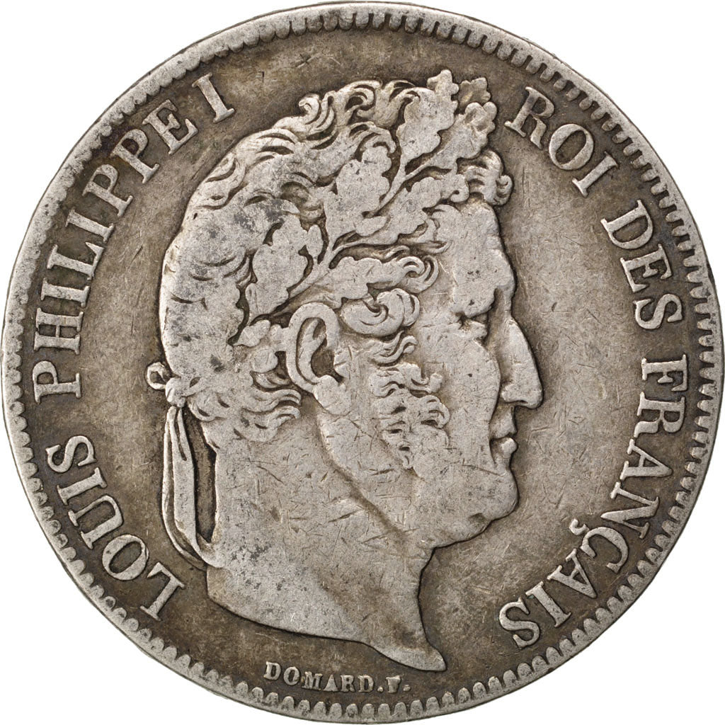 FRANCE, Louis-Philippe, 5 Francs, 1832, La Rochelle, KM #749.5, VF(20-25),...
