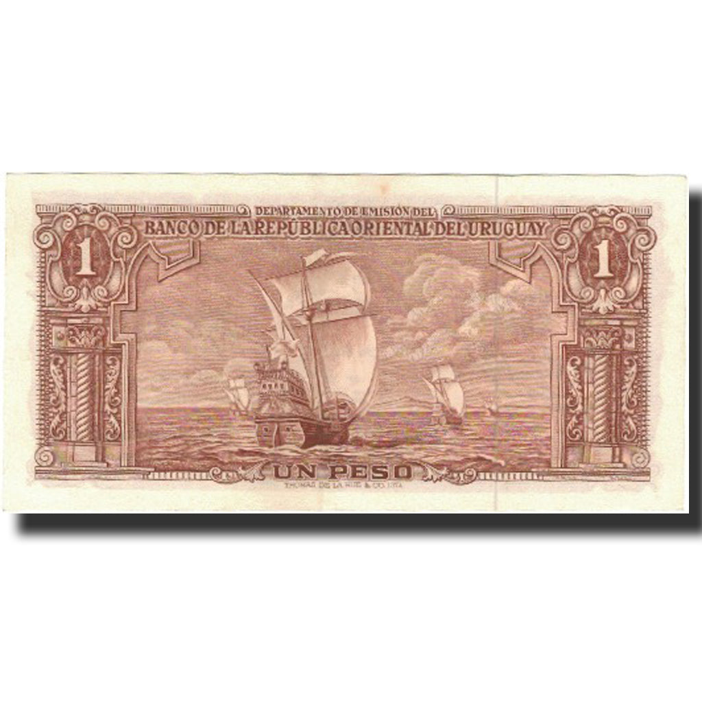 Banknote, Uruguay, 1 Peso, 1939, 1939-01-02, KM:35c, AU(50-53)