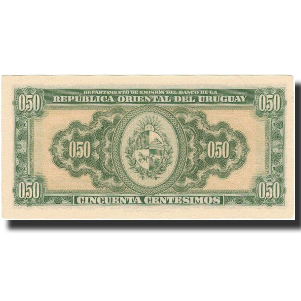 Banknote, Uruguay, 50 Centesimos, 1939, 1939-01-02, KM:34, EF(40-45)