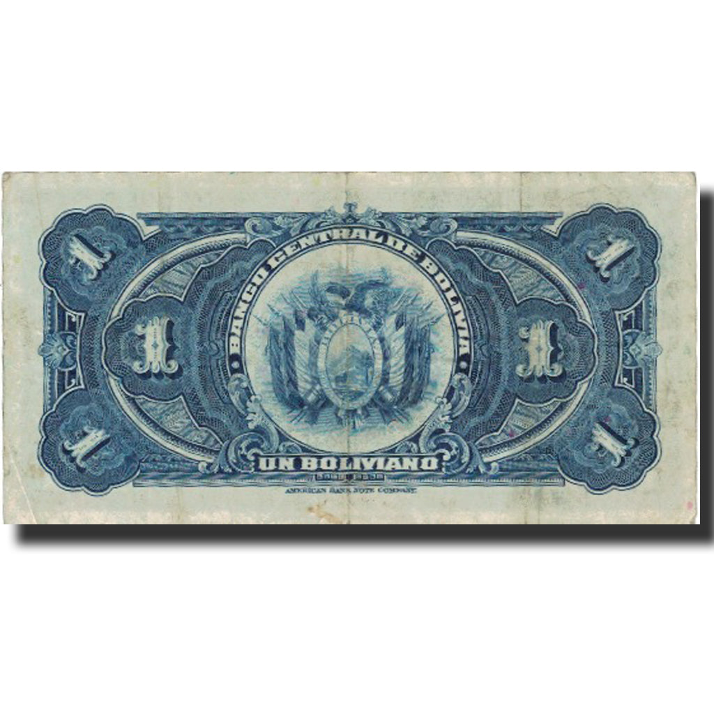 Banknote, Bolivia, 1 Boliviano, 1982, 1928-07-20, KM:118a, EF(40-45)