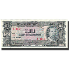 Banknote, Bolivia, 100 Bolivianos, 1945, 1945-12-20, KM:147, UNC(64)