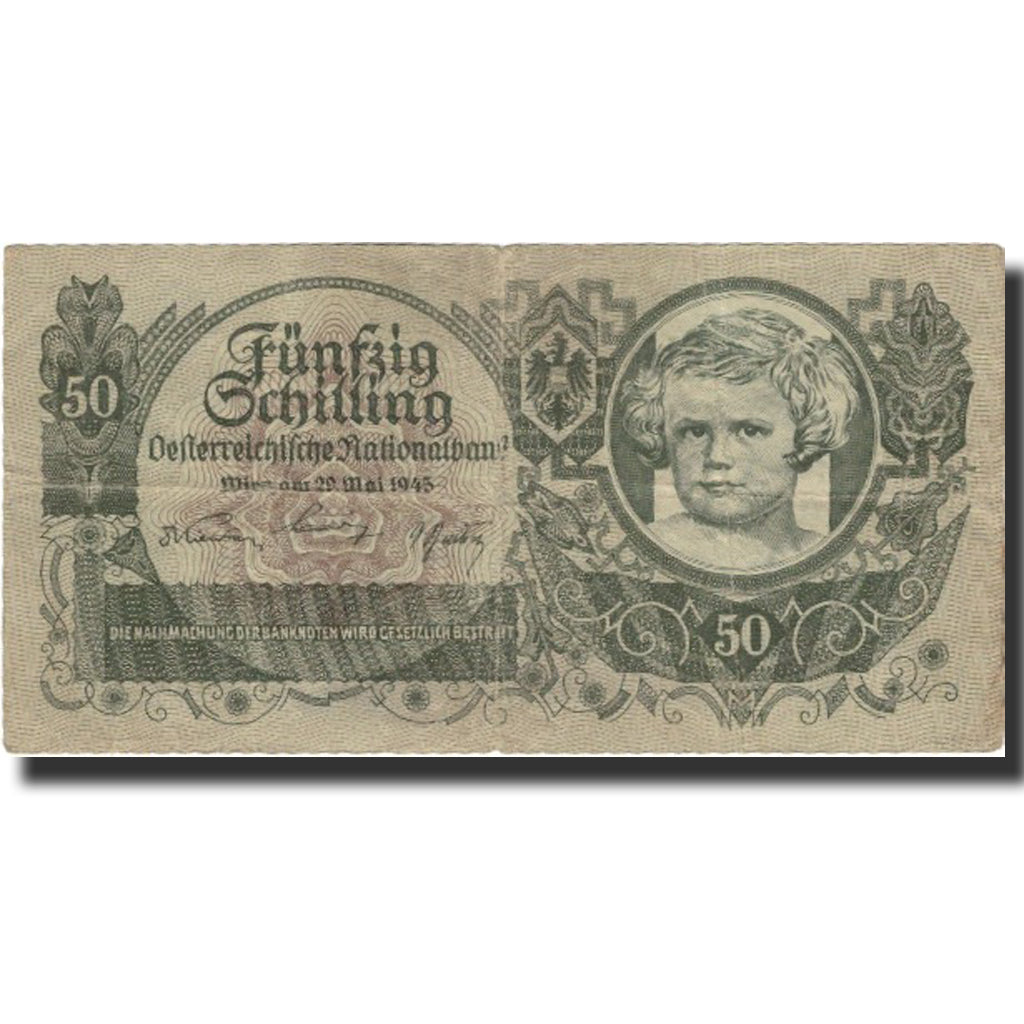 Banknote, Austria, 50 Schilling, 1945, 1945-05-29, KM:117, VF(30-35)