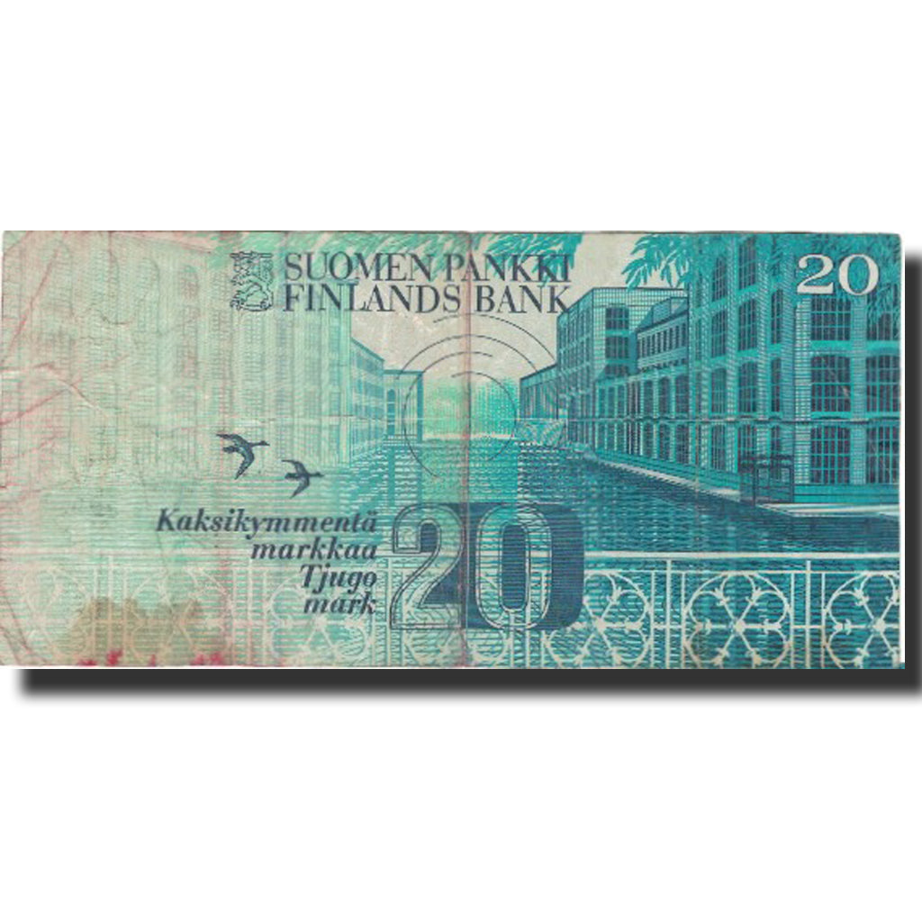 Banknote, Finland, 20 Markkaa, 1993, 1993, KM:123, VG(8-10)