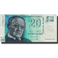 Banknote, Finland, 20 Markkaa, 1993, 1993, KM:123, VG(8-10)