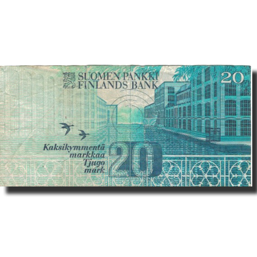 Banknote, Finland, 20 Markkaa, 1993, 1993, KM:123, VG(8-10)