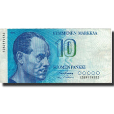 Geldschein, Finnland, 10 Markkaa, 1986, 1986, KM:113a, SS