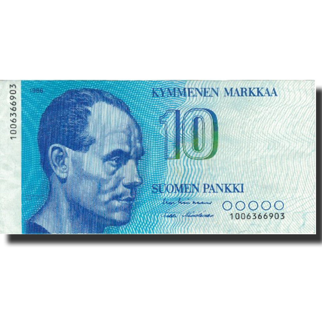 Banknote, Finland, 10 Markkaa, 1986, 1986, KM:113a, EF(40-45)