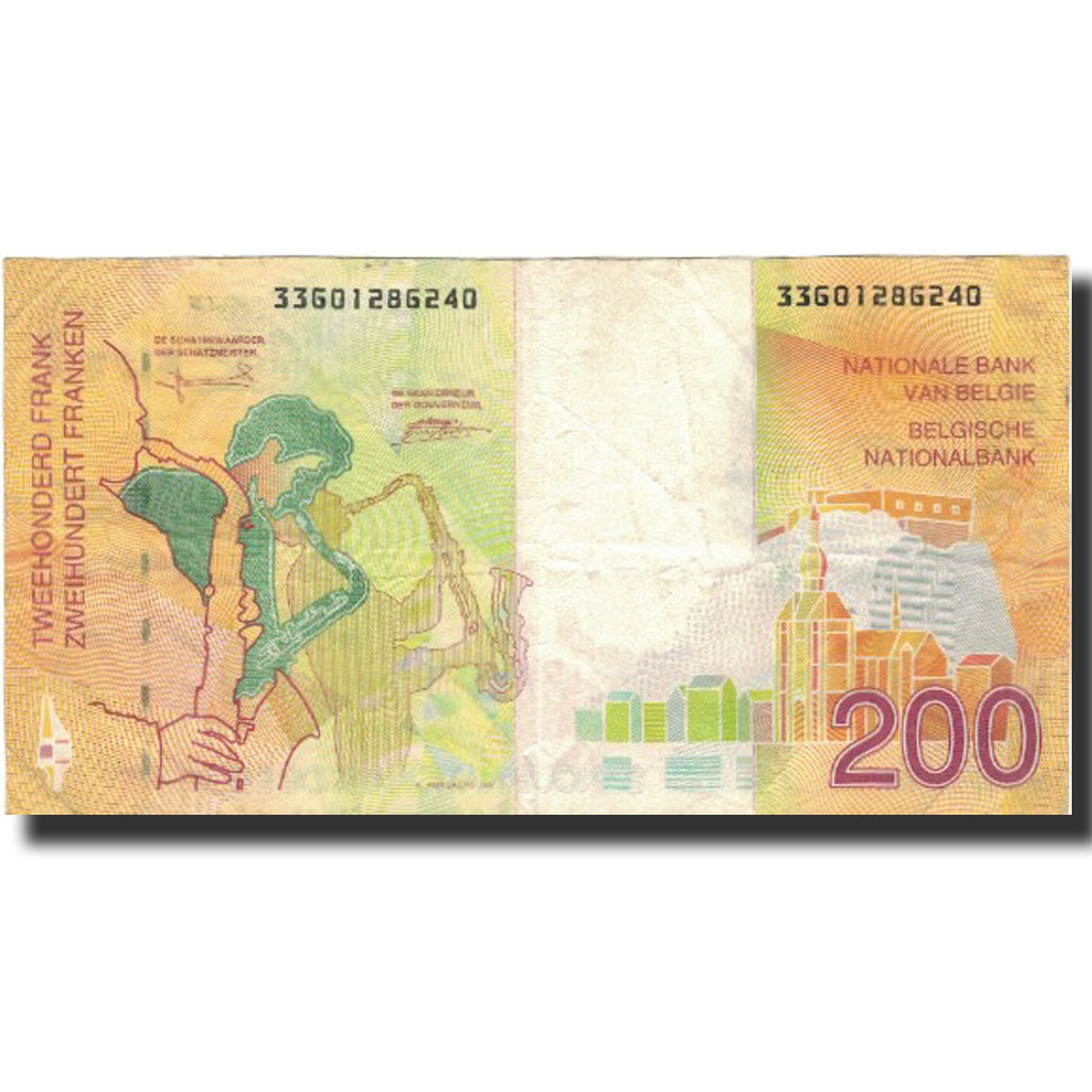 Banknote, Belgium, 200 Francs, Undated (1995), KM:148, EF(40-45)