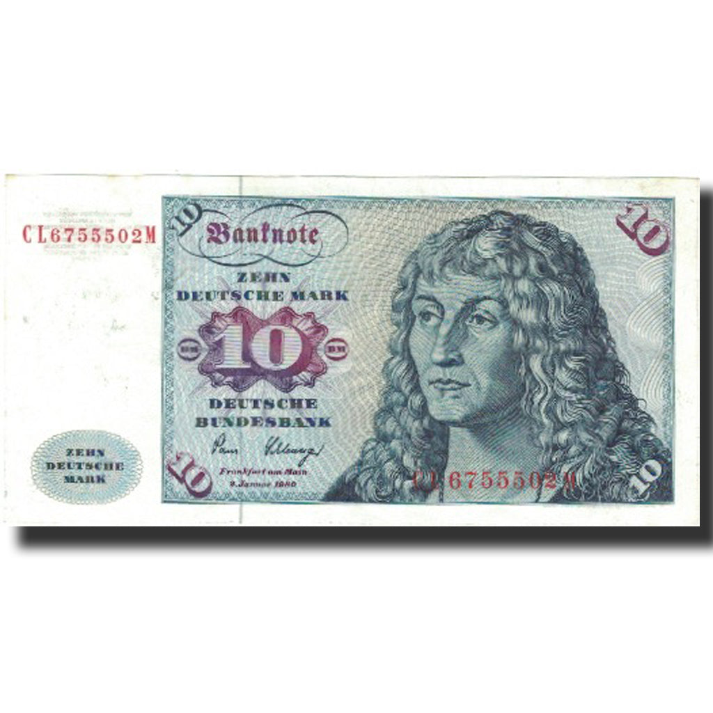 Banknote, GERMANY - FEDERAL REPUBLIC, 10 Deutsche Mark, 1980, 1980-01-02