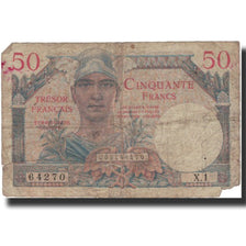 Francja, 50 Francs, 1947 French Treasury, 1947, 1947, VF(20-25), Fayette:VF