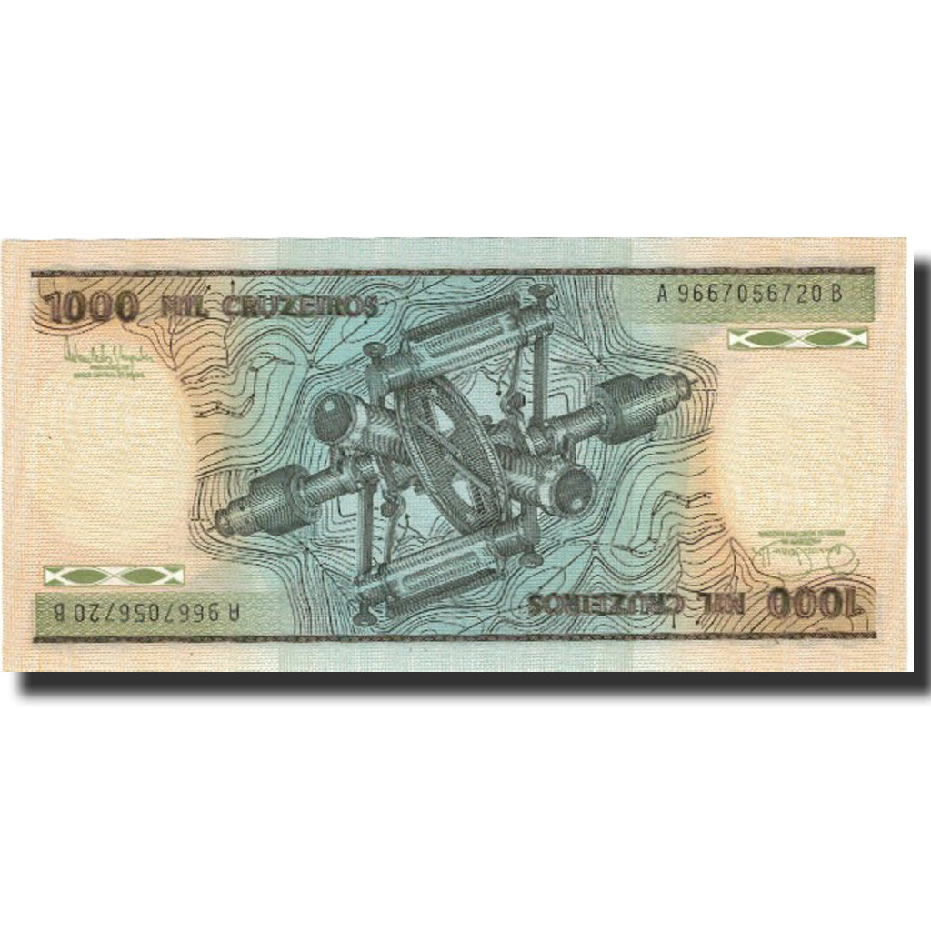 Nota, Brasil, 1000 Cruzeiros, Undated (1981-85), KM:201a, UNC(65-70)