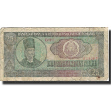 Banknote, Romania, 25 Lei, 1966, 1966, KM:95a, VG(8-10)