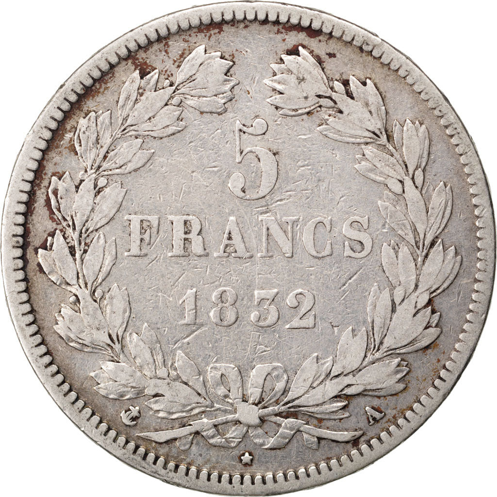 Louis Philippe I, 5 Francs tête laurée