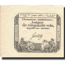 France, 50 Sols, 1793, 1793-05-23, UNC(60-62), KM:A70b