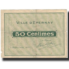 Francja, Epernay, 50 Centimes, VF(20-25)