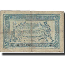 France, 50 Centimes, 1917, 1917, VF(20-25), KM:M4