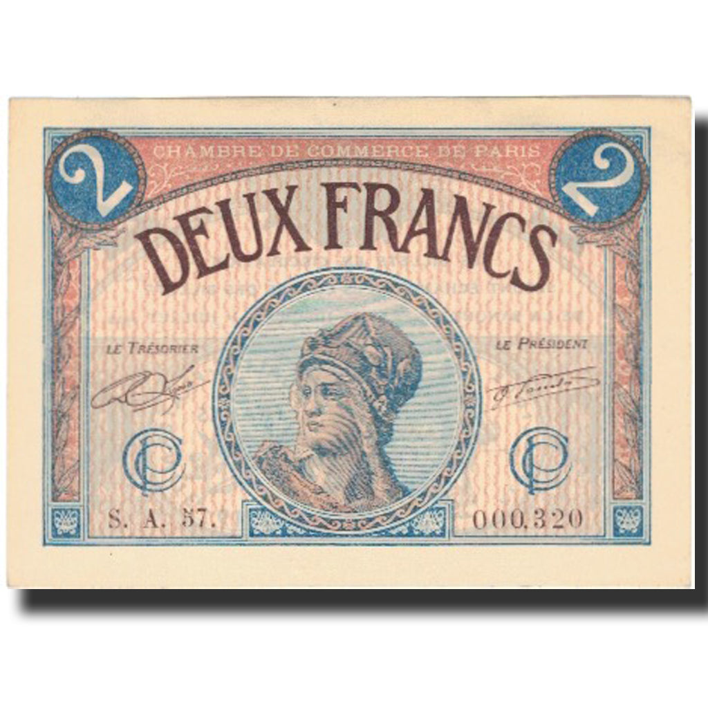France, 2 Francs, 1922, 1922-07-01, UNC(63)