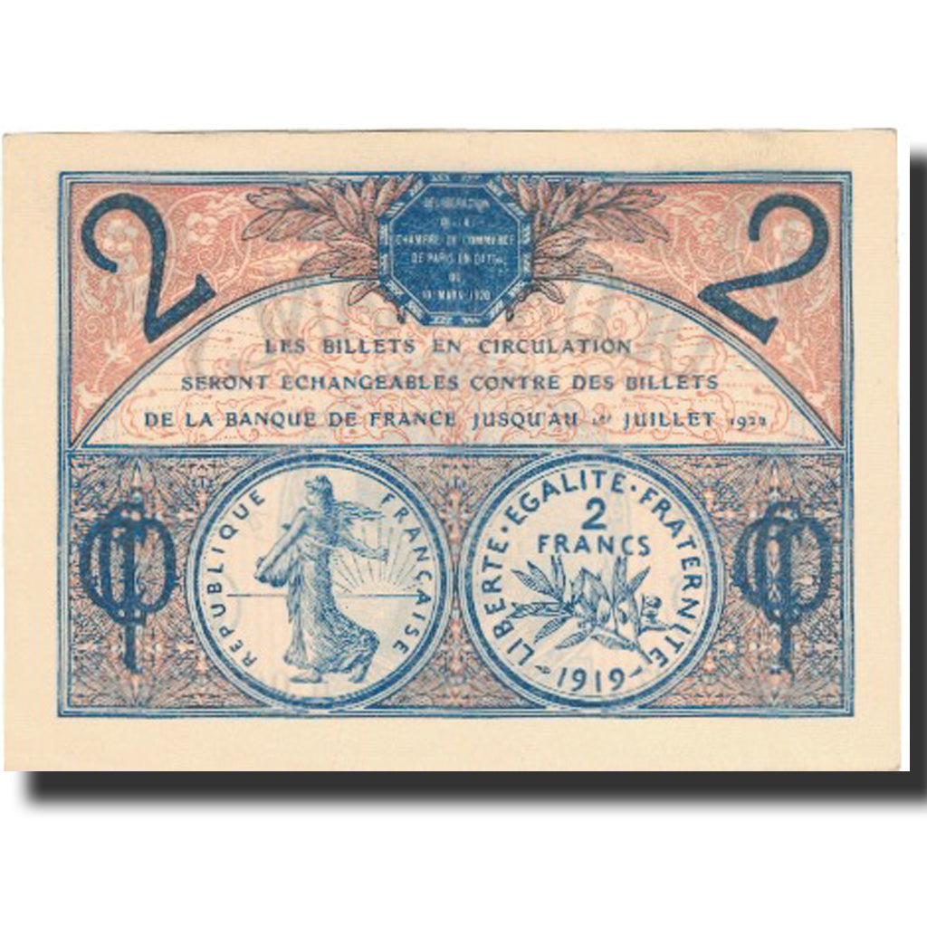 France, 2 Francs, 1922, 1922-07-01, UNC(63)