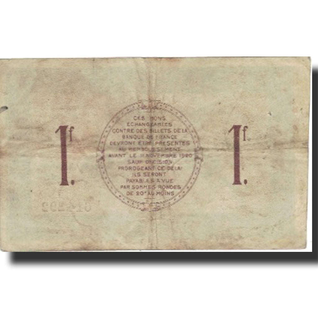 Francia, Saint-Dizier, 1 Franc, 1916, MB, Pirot:113-12