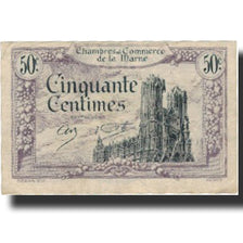 France, Marne, 50 Centimes, 1922, TTB, Pirot:43-1