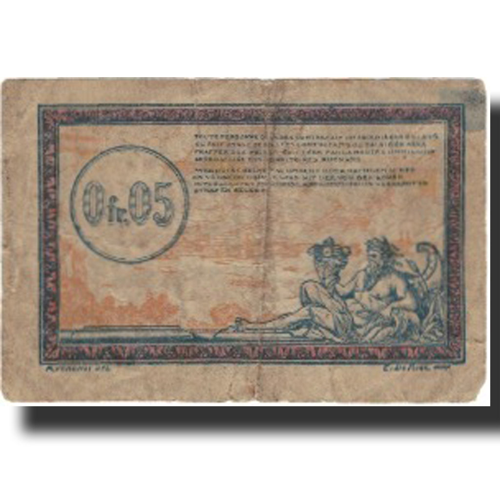 France, Régie des chemins de Fer, 5 Centimes, undated (1923), B, Pirot:135-4