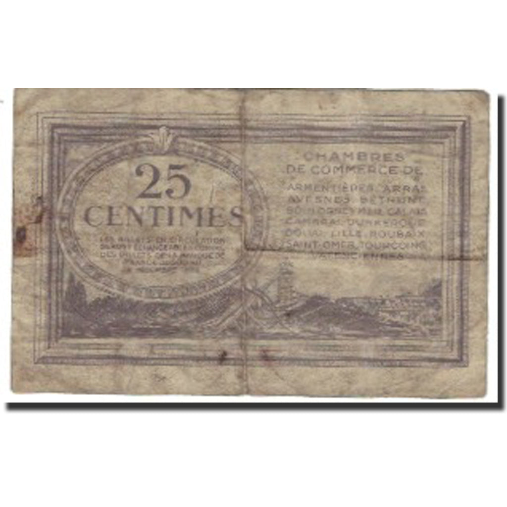 France, Arras, 25 Centimes, VG(8-10), Pirot:94-3