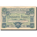 France, Lille, 50 Francs, 1916, TTB+, Pirot:59-1613
