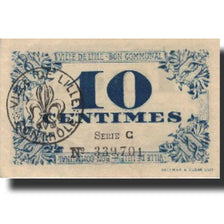 France, Lille, 10 Centimes, 1917, AU(50-53), Pirot:59-1632
