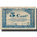 Geldschein, Frankreich, Lille, 5 Centimes, 1917, S, Pirot:59-1630