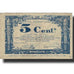 Geldschein, Frankreich, Lille, 5 Centimes, 1917, S, Pirot:59-1630