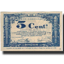 France, Lille, 5 Centimes, 1917, AU(50-53), Pirot:59-1630