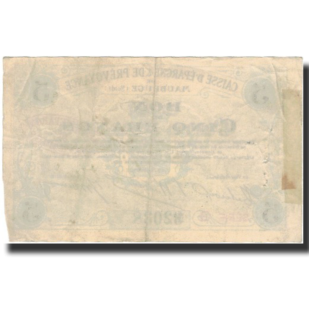 Frankrijk, Maubeuge, 5 Francs, 1914, TTB, Pirot:59-1814