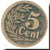 Francia, Lille, 5 Centimes, 1915, BC+, Pirot:59-3058