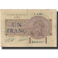 France, Paris, 1 Franc, 1920, EF(40-45), Pirot:97-23