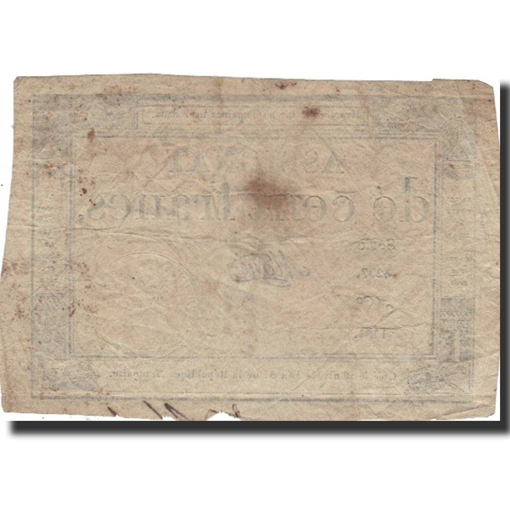 Frankreich, 100 Francs, 1795, 1795-01-07, S, KM:A78