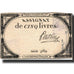 Francja, 5 Livres, 1793, Duval, 1793-10-31, AU(50-53), KM:A76, Lafaurie:171