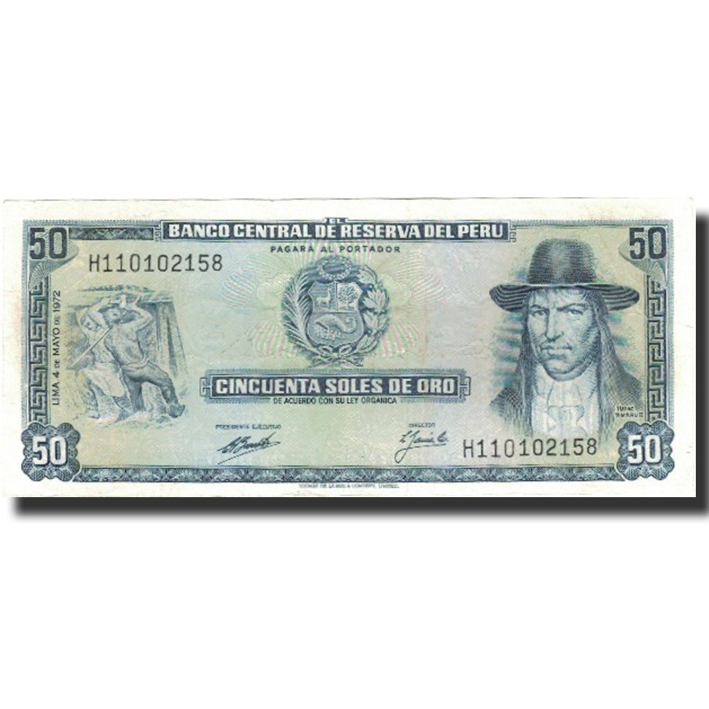Banknote, Peru, 50 Soles De Oro, 1972, 1972-05-04, KM:101b, AU(55-58)